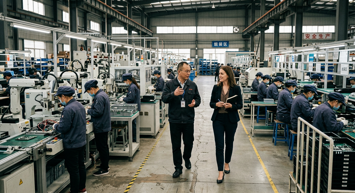 Çin fabrikasında profesyonel fabrika ziyareti turu