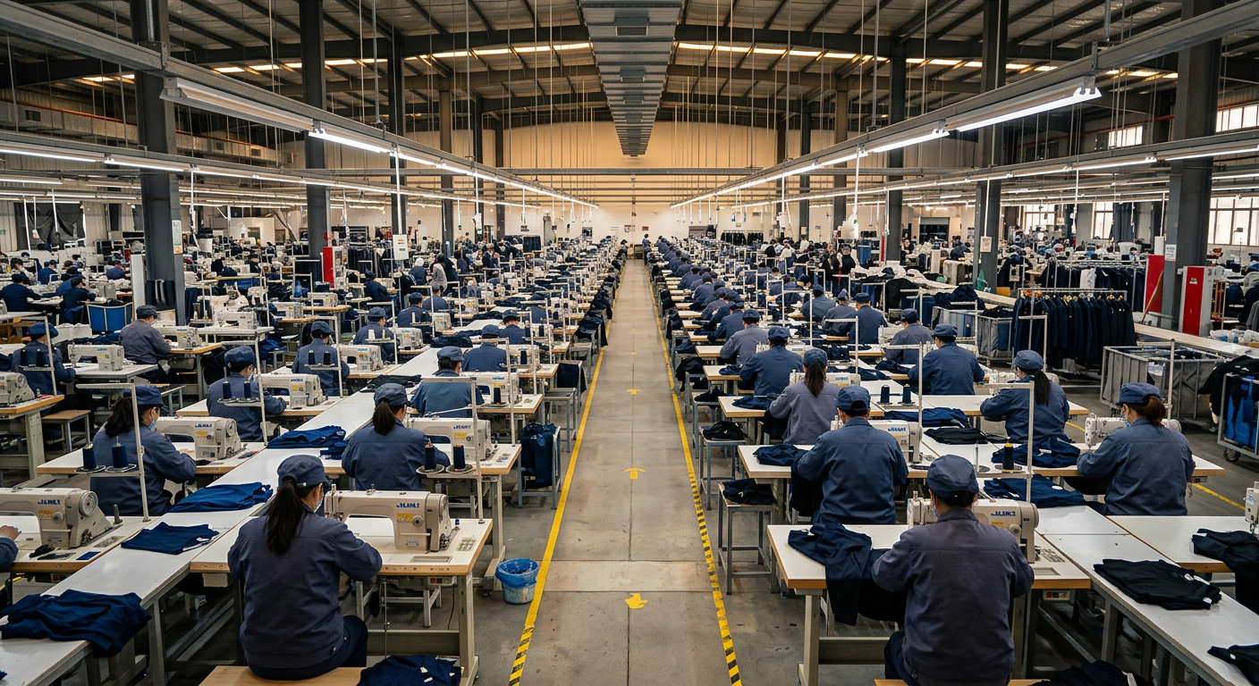Üretim hattı fabrika iç görünümü