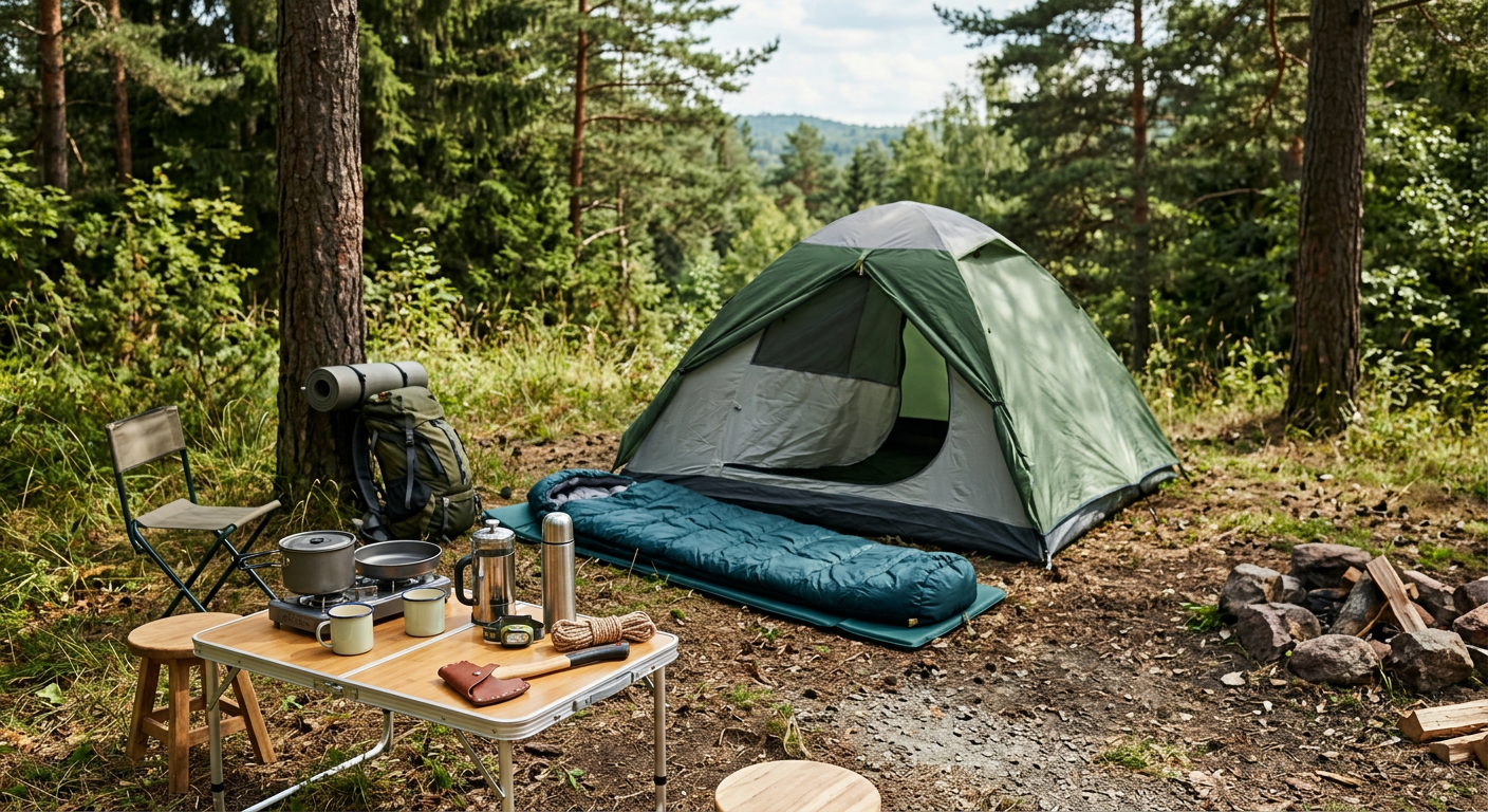 Outdoor kamp trekking